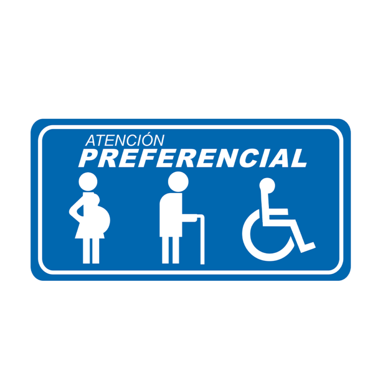 Adhesivo para piso 80x40cm Atención Preferencial – PUBLIPHOT®